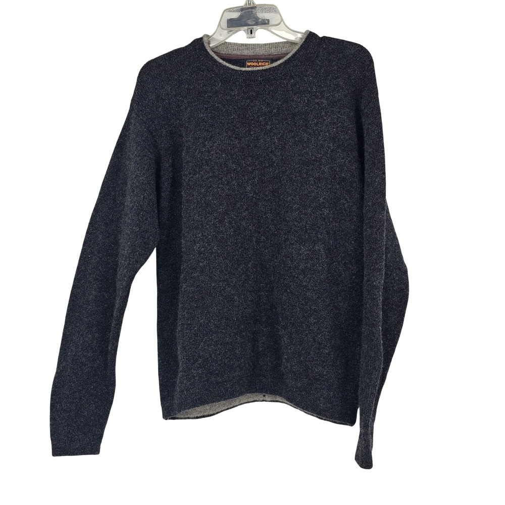 Woolrich Crewneck Sweater Large Dark Grey Heather Gorpcore Heritage Preppy